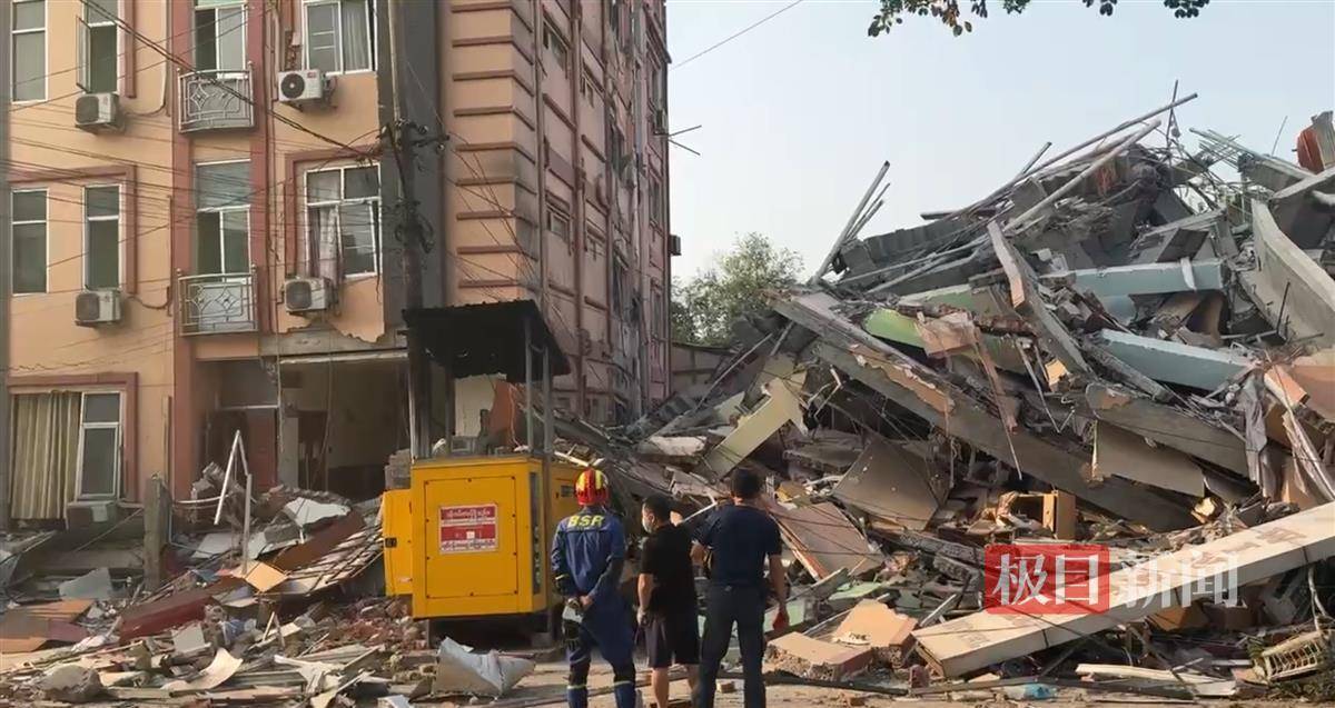 三名中國人在曼德勒所住賓館垮塌：一人從6樓掉下失聯(lián)，另一人在廢墟中被安全挖出