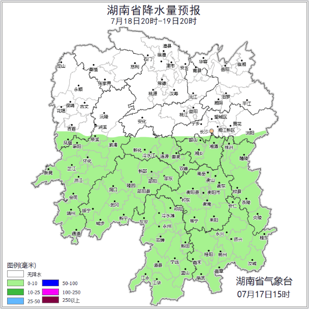 湖南天氣：最低氣溫25℃！中雨大雨+雷暴大風(fēng)！
