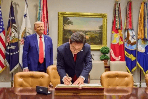 特朗普：要不李在明跟我一起訪華吧，還可以節(jié)約能源、保護臭氧層