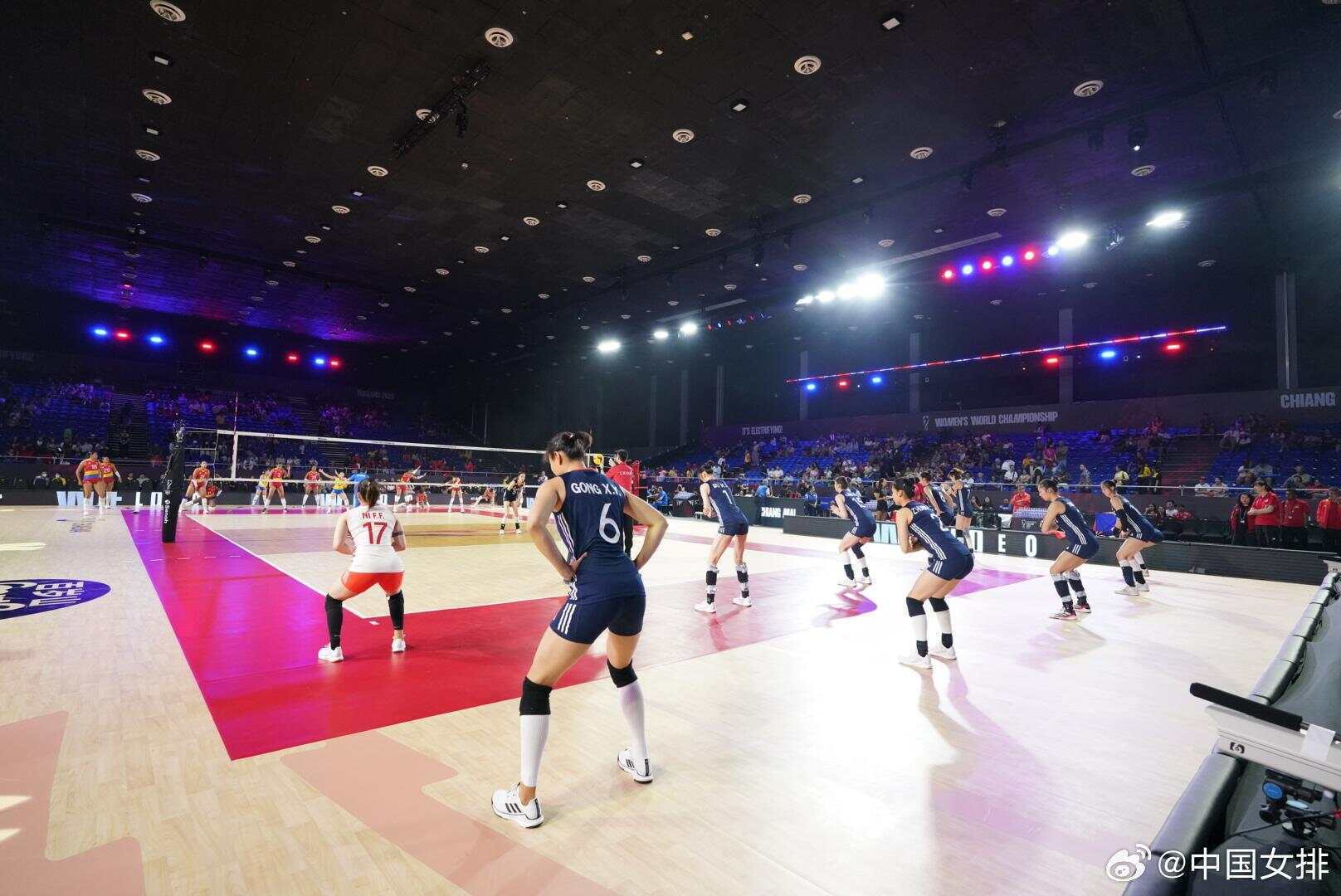 中國女排3比1勝哥倫比亞隊，提前一輪晉級世錦賽十六強